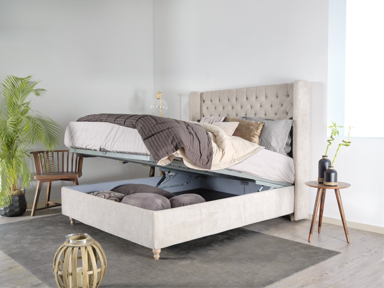 Κρεβάτι DIM με αποθηκευτικό χώρο 27cm.