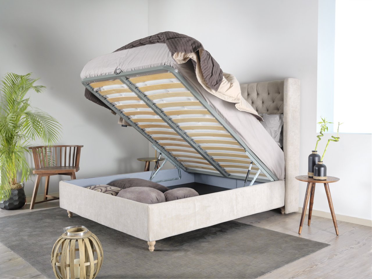 Κρεβάτι DIM με αποθηκευτικό χώρο 27cm.